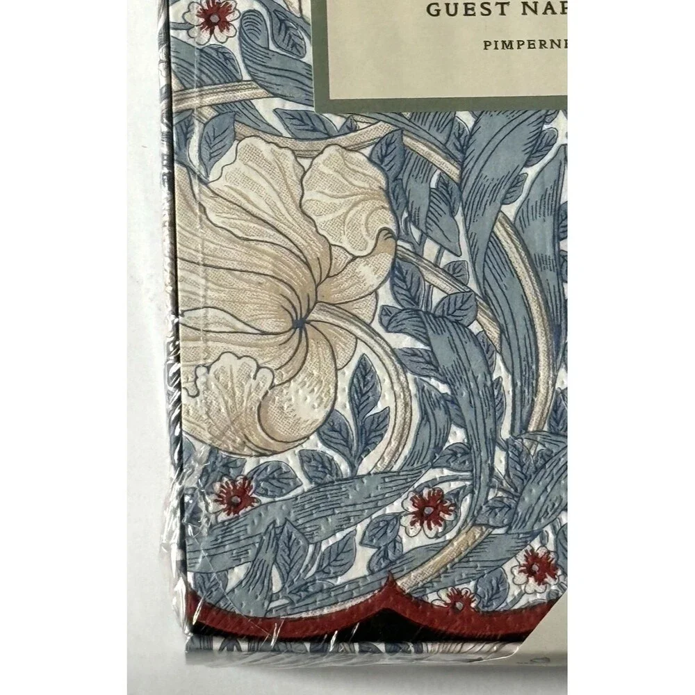 William Morris & Co Pimpernel 32 Paper Guest Napkins Floral Box Decoupage